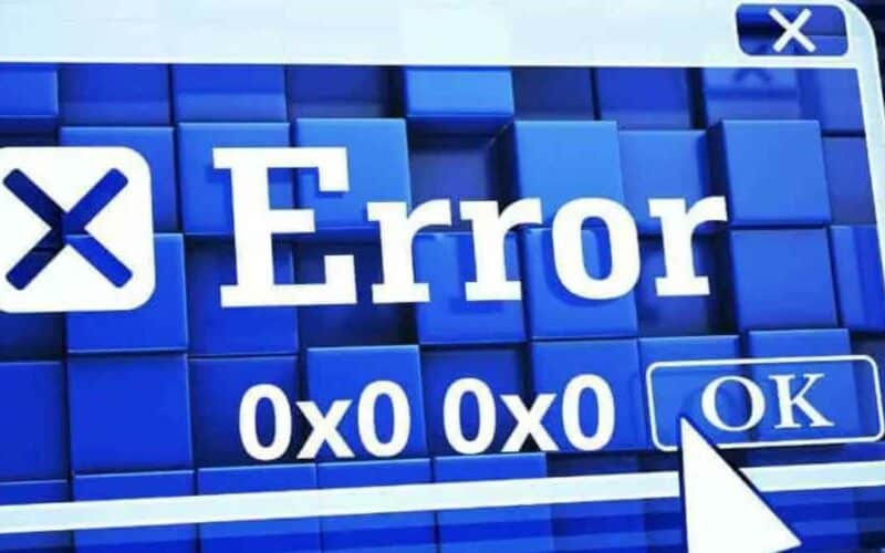 Erro 0x0 0x0 no Windows