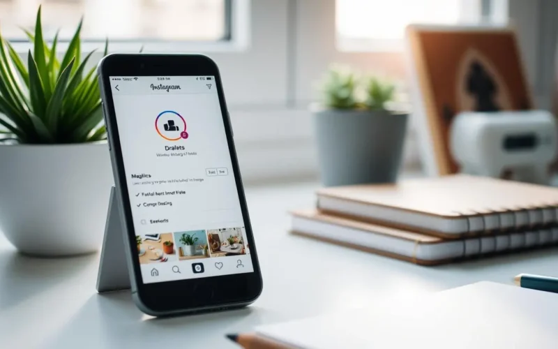 Onde ficam salvos os rascunhos do Instagram
